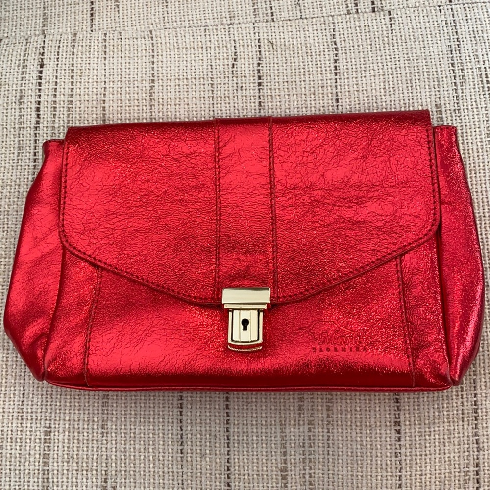 Red clutch/crossbody bag